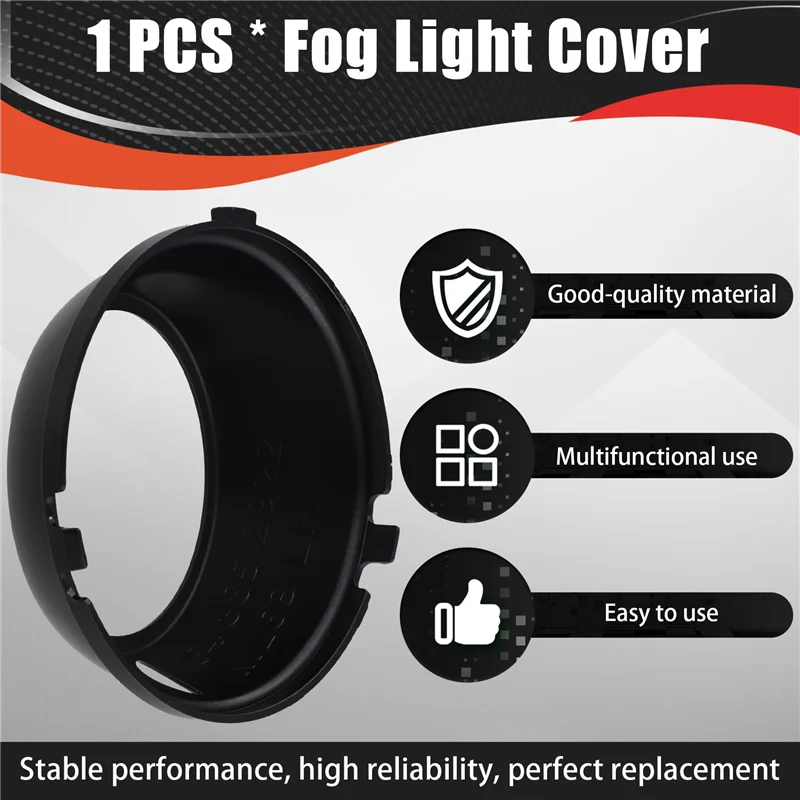 

A33K-Auto Front Fog Light Cover For W164 Ml63 AMG Gloss Black A1648852922 Left