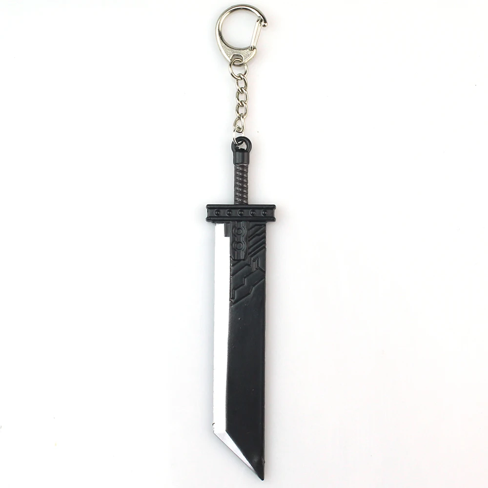 Game Final Fantasy 7 Cloud Buster Sword Keyring Remake Sword Zack Fair Weapon Metal Pendant Fans Cosplay Jewelry