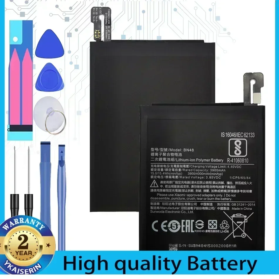 

BN48 4000mAh Portablet Battery for Xiaomi Redmi Note 5 Note5 Note6 6 Pro Cell Phone Replacement Batteries Bateria + Track NO