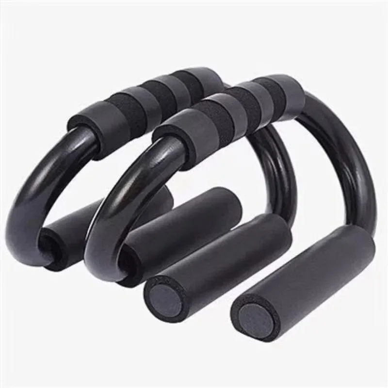 S Shape Push-up Handles No-Slip Foam Handle Push Up Stand Aluminium Alloy Exercise Board Home Fitness Chest Training Equipment