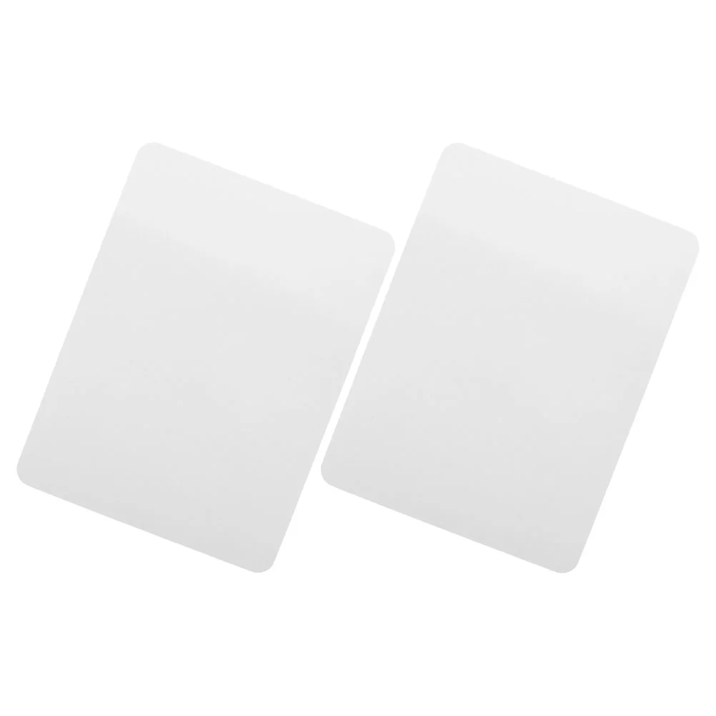 2 Pcs Double Sided Small Whiteboard Dry Erase Boards Tablet Writing Pad for Laptop Notepads Kids Household Frameless Blank