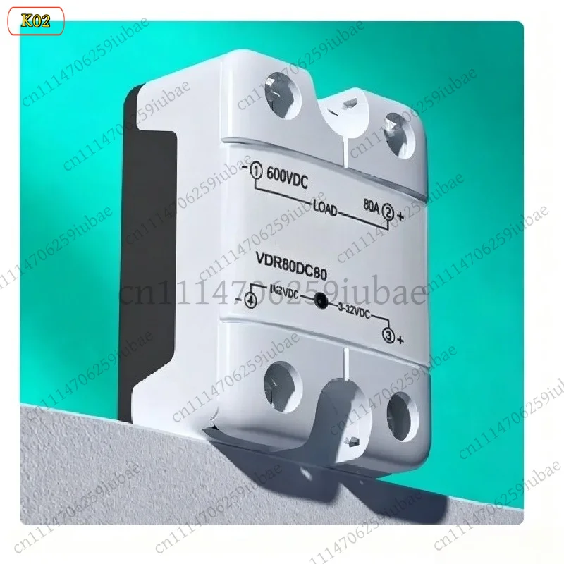 LJ_DD40A 60A 80A High Voltage SSR Module 3V-32V Trigger Input 220V-600V DC Load Industrial Relay Switch
