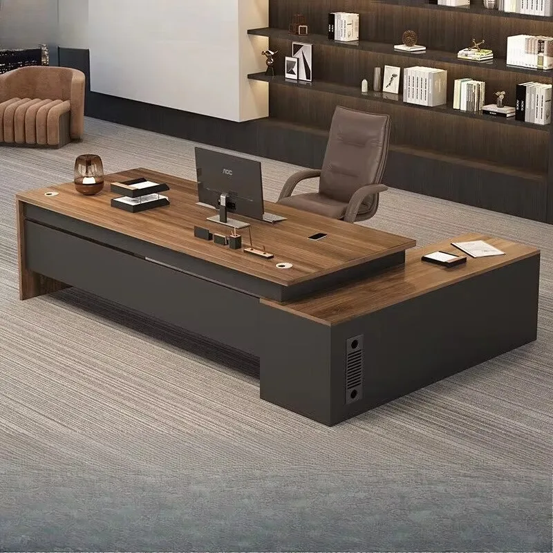 

Strong Storage Executive Desk Designer Asthetic Large Luxury Office Desks Drawers Cheap Modern Scrivanie Da Ufficio Furniture