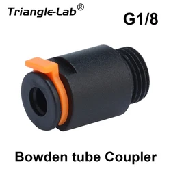 Trianglelab-acoplador de tubo Bowden G1/8 PC4-01, conector neumático de 1,75 MM, acoplador de Jointer rápido bowden, extrusora mk8 ENDER3 CR6 SE