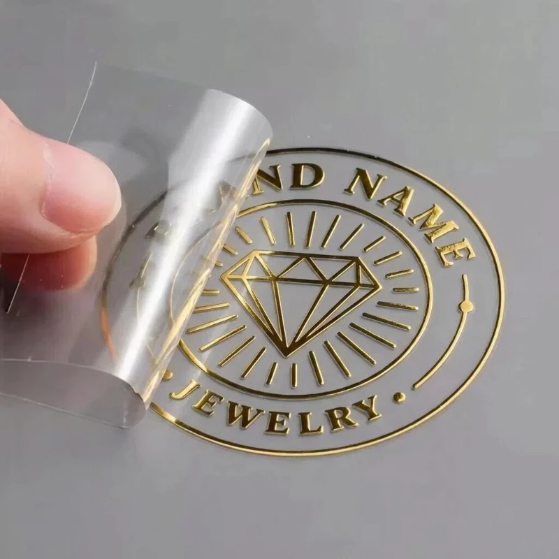 

100 шт. персонализированных глянцевых золотых наклеек, 3D-логотипы, УФ-металлические серебряные наклейки, свадебные этикетки, брендовые наклейки для компаний