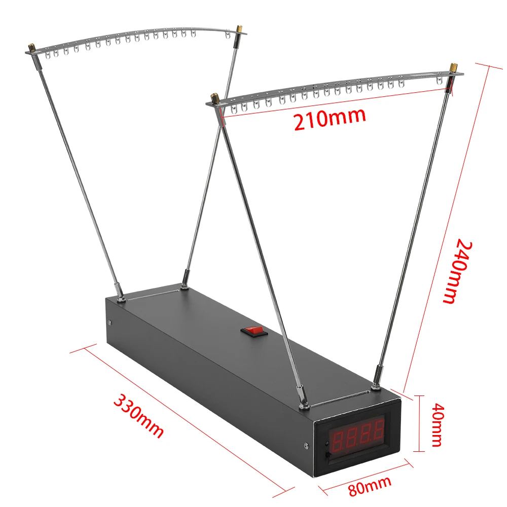 Velocimetry Slingshot Speed Measuring Instrument Bow Velocity Measurement Tool Aluminum Alloy Professional E9900-X