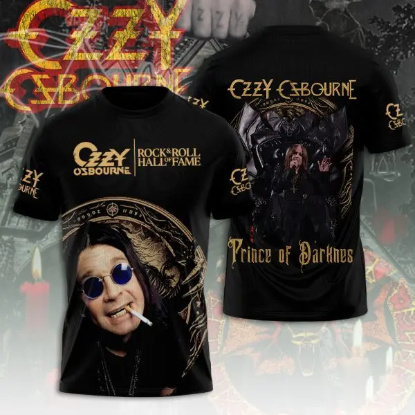 Popular Rock Ozzy Osbourne 3D Printing Men Women Hip Hop Trendy Short Sleeve T-Shirt Harajuku Round Neck T-Shirt Oversized Top image 2