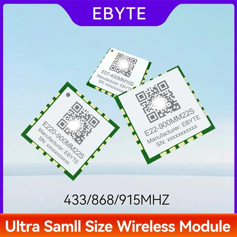 Ultra Samll Size Wireless RF Module 433/868/915Mhz 10dBm/20dBm SPI EBYTE E07 E22 E220 E290 LoRa Wireless Module