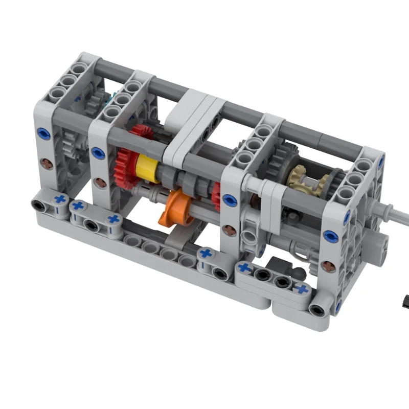 Boîte de vitesses à 5 vitesses, boîte de vitesses inversée, blocs de construction de boîte de vitesses MOC modifiés, Puzzle, Kit de pièces de jouets d'assemblage DIY (170 pièces)