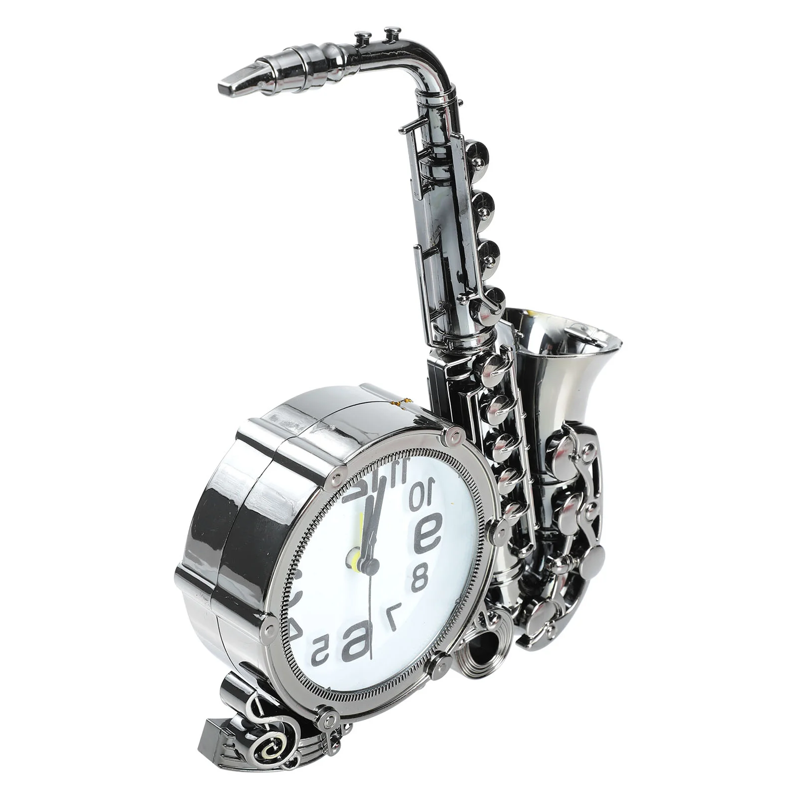 Dropshipping Saxophone Alarm Clock Child Clocks Vintage Decor Abs for Daily Use