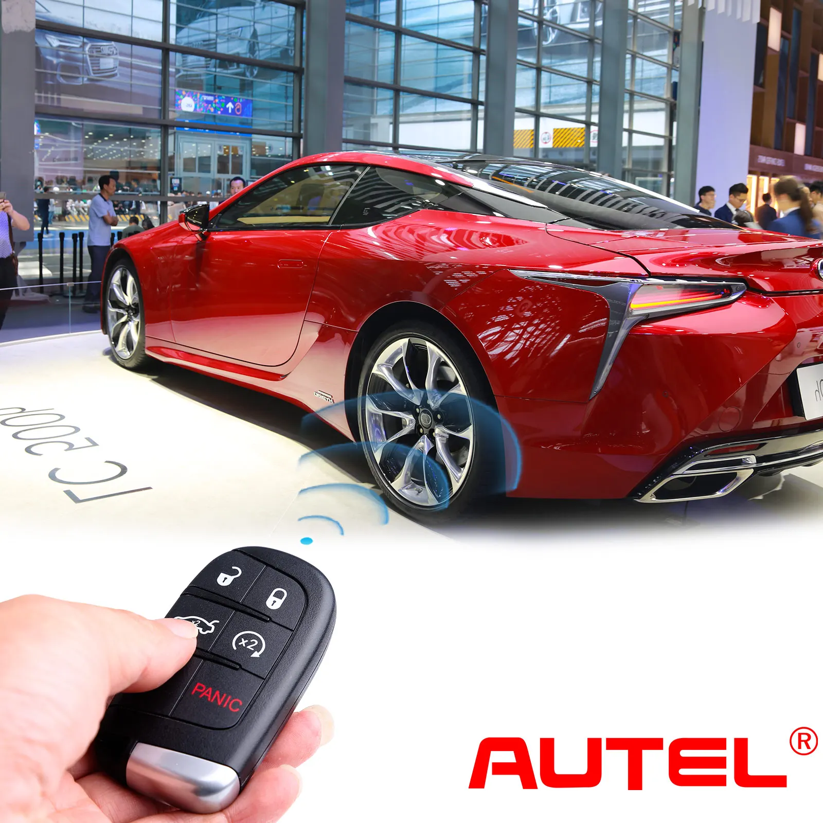 Original AUTEL KM100/IM508/IM608 4/5 Button Universal Remote Smart Key CL004AL CL005AL for Chrysler/Dodge/Jeep Car Keys