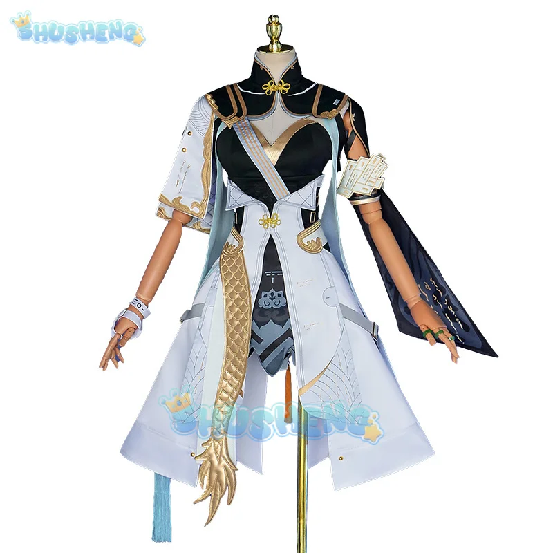 Shusheng  Wuthering Waves Jinhsi Game Suit Elegant Sexy Lovely Uniform Cosplay Costume Halloween Party Role Play Outfit Women