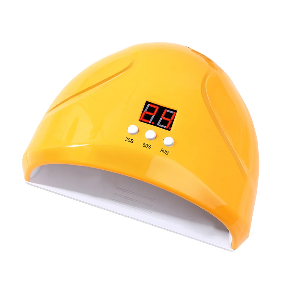 36W UV Led-nagellamp Gellak Uitharding Automatische sensor Timer Manicure Droger Machine LCD-scherm Geel