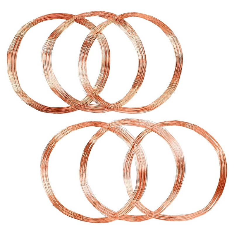 300 Ft 18/20/22/24/26/28 Gauge Copper Wire Solid For Jewelry Making Copper Craft Wire Tarnish Resistant Pure