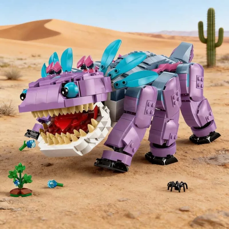 

2026 New creative series 1084 pieces, monster banana model building blocks, assembly toys, adult Christmas birthday gifts