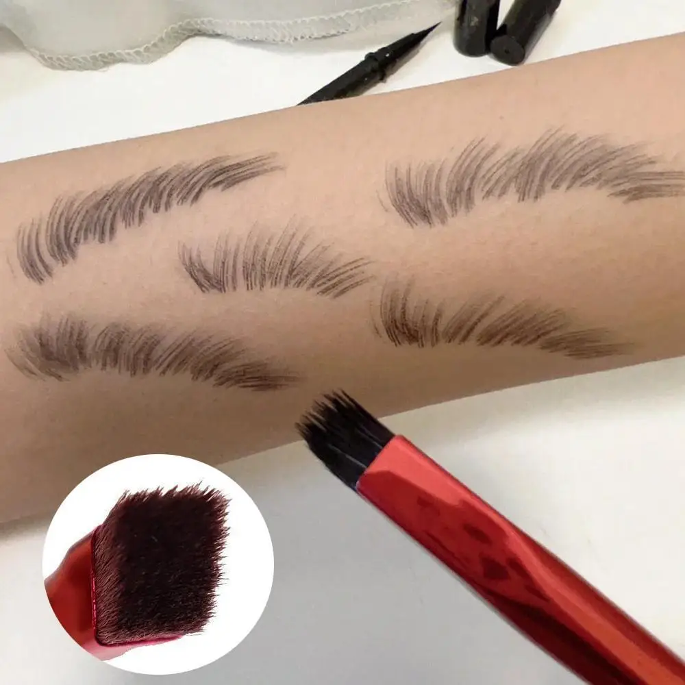 1/3/5 sztuk wielofunkcyjny dziki pędzel do brwi kwadratowy stereoskopowy malowanie linii włosów pasta do brwi artefakt pędzel do brwi makijaż brwi