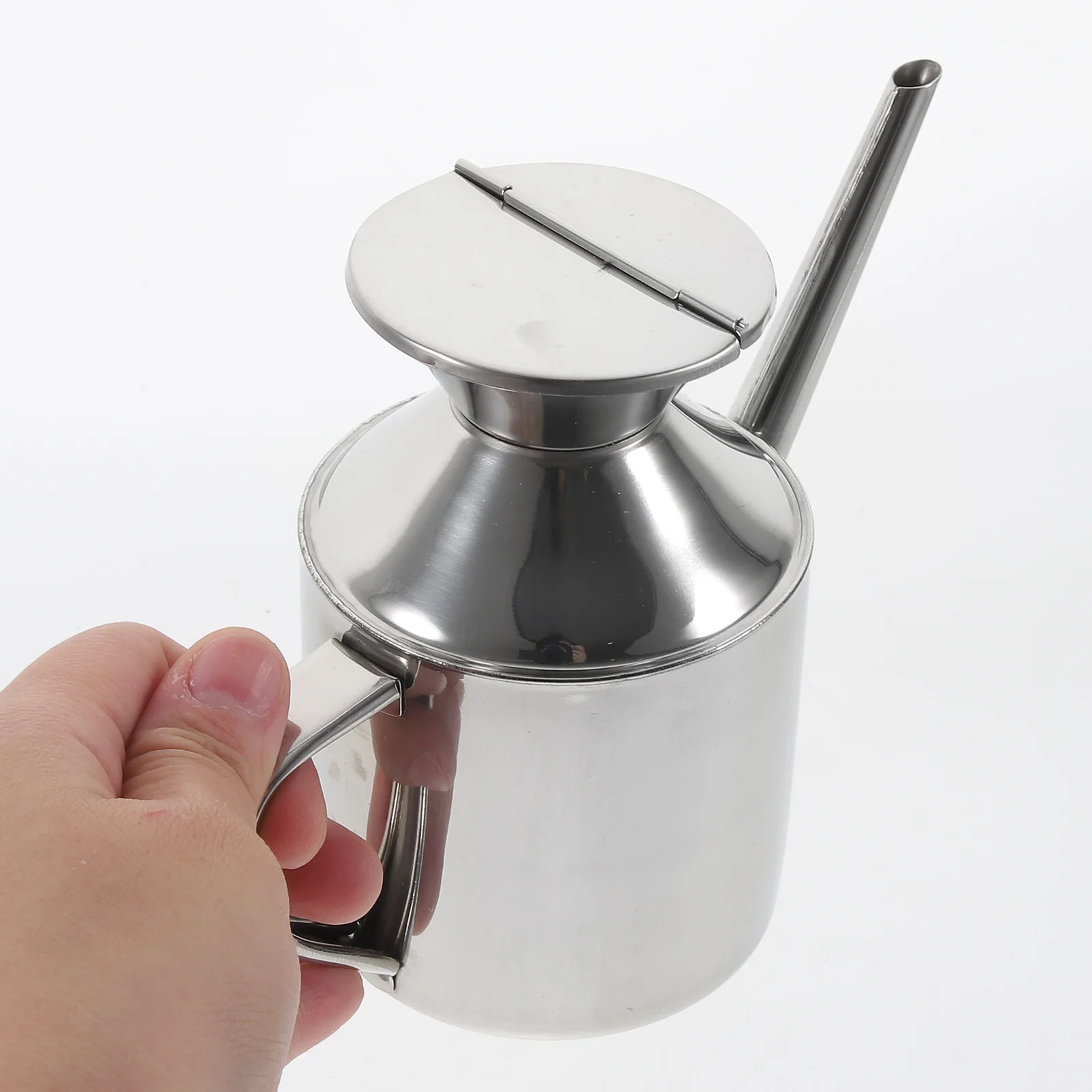 Stainless Steel Oil Pot Restaurant Seasoning Bottle Olive Dispenser Jug Soy Sauce Can Multi-function Vinegar Holder Tabletop