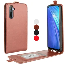 Realme C21 C25S C15 C11 C21Y C25 Leather Case Luxury Flip Vertical Full Cover For Realmi 9 8 Pro 8i 7 X7 6S 6i 6 5 C3 Phone Bags
