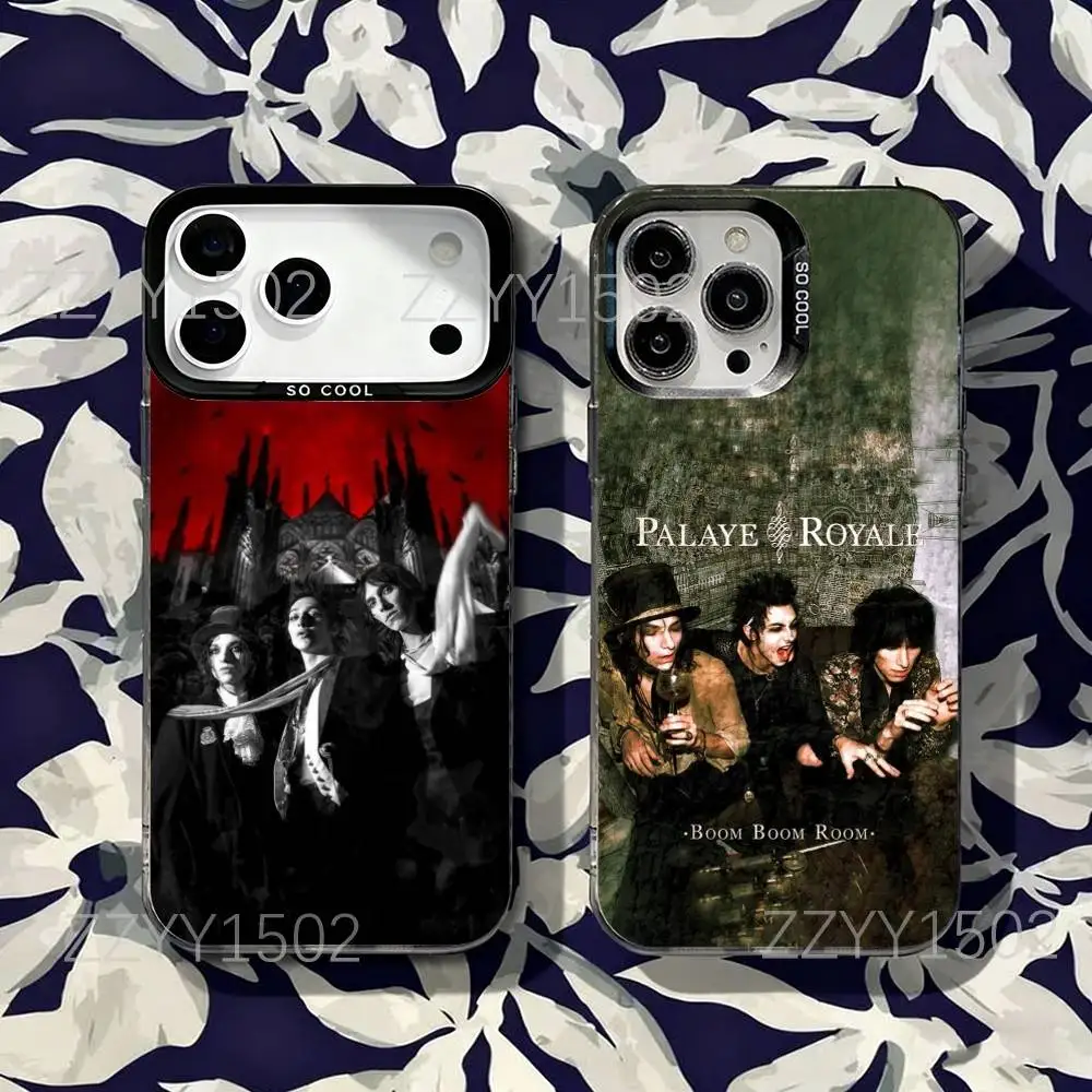 

Music P-Palaye Royale Phone Case For iPhone 17,16,15,14,13,12,X,8,Pro,Max,Plus,SE4,Air,Mini HD Black IMD Matte