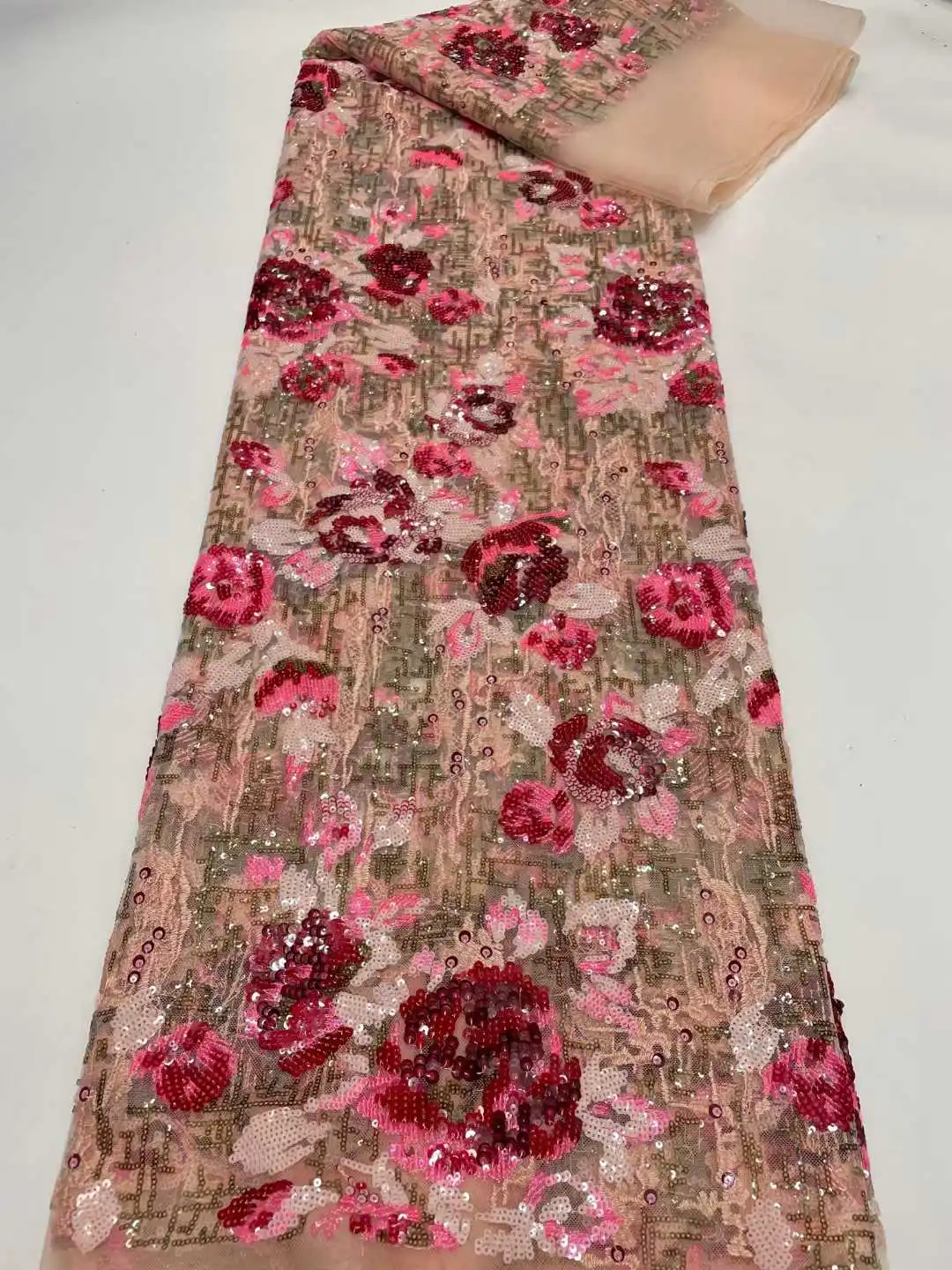 แอฟริกันผ้าลูกไม้Tulleผ้า 2025 เย็บปักถักร้อยไนจีเรียเจ้าสาวคุณภาพสูงลูกไม้ฝรั่งเศสผ้าสําหรับงานแต่งงาน