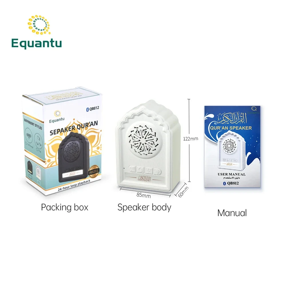 Imagem -05 - Eqantu-alto-falante Portátil Bluetooth Mini Parede Luz Decorativa Led Noite Jogador