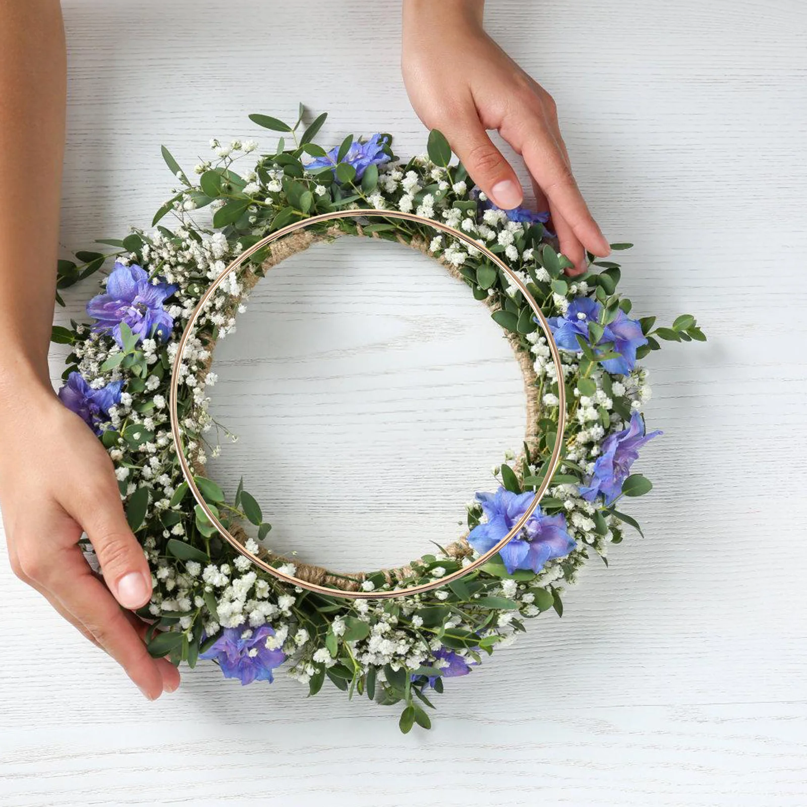 

10pcs Craft Hoops Round Metal Rings Diy Dream Catcher Accessories For Home Decor Tassel Plant Hangers Metal Craft