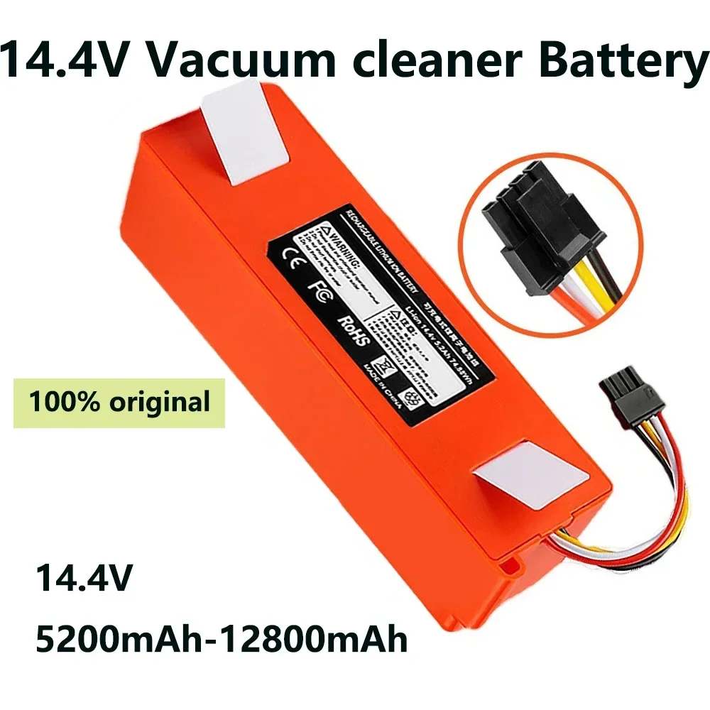 Mijia 14.4V 5200mAh Robotic Vacuum Cleaner Replacement Battery for Xiaomi Roborock S60 S55 S65 S51 S50 S5 MAX S6 Parts