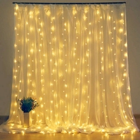 Led Icicle Curtain String Lights Fairy Christmas Lights Garland For Christmas New Year Wedding Home Room Patio Party Decoration