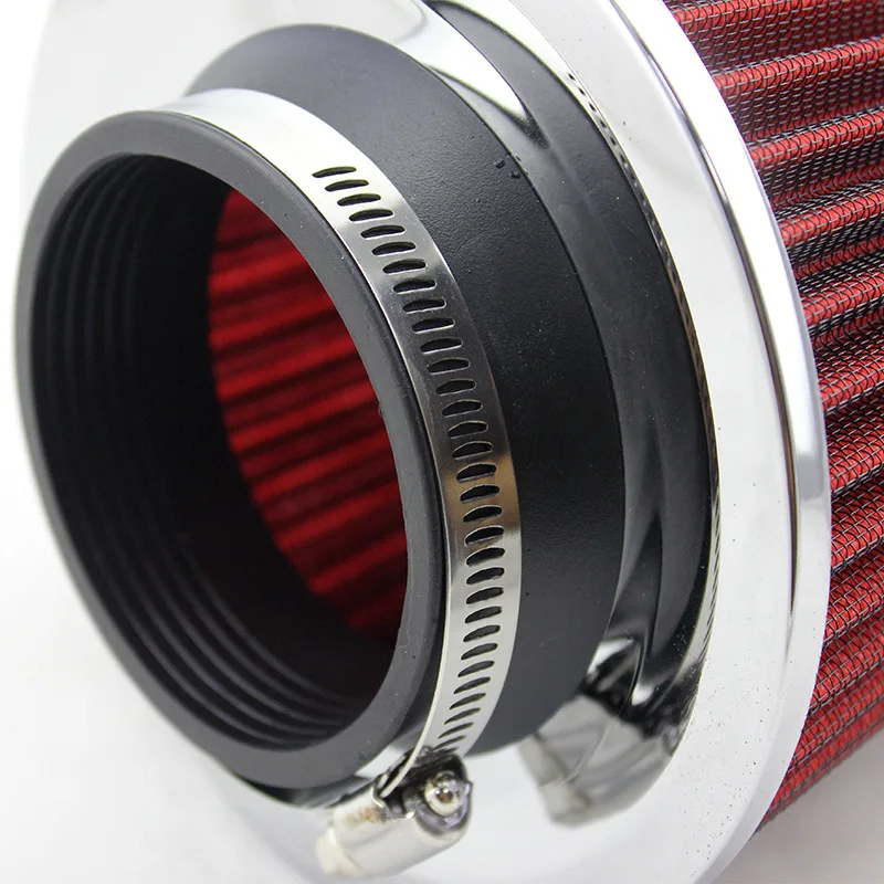 Universal 3 Inch 76 mm Cold Air Intake Sports Air Filter High Performance Clamp-On Washable Car Professional Spare Parts