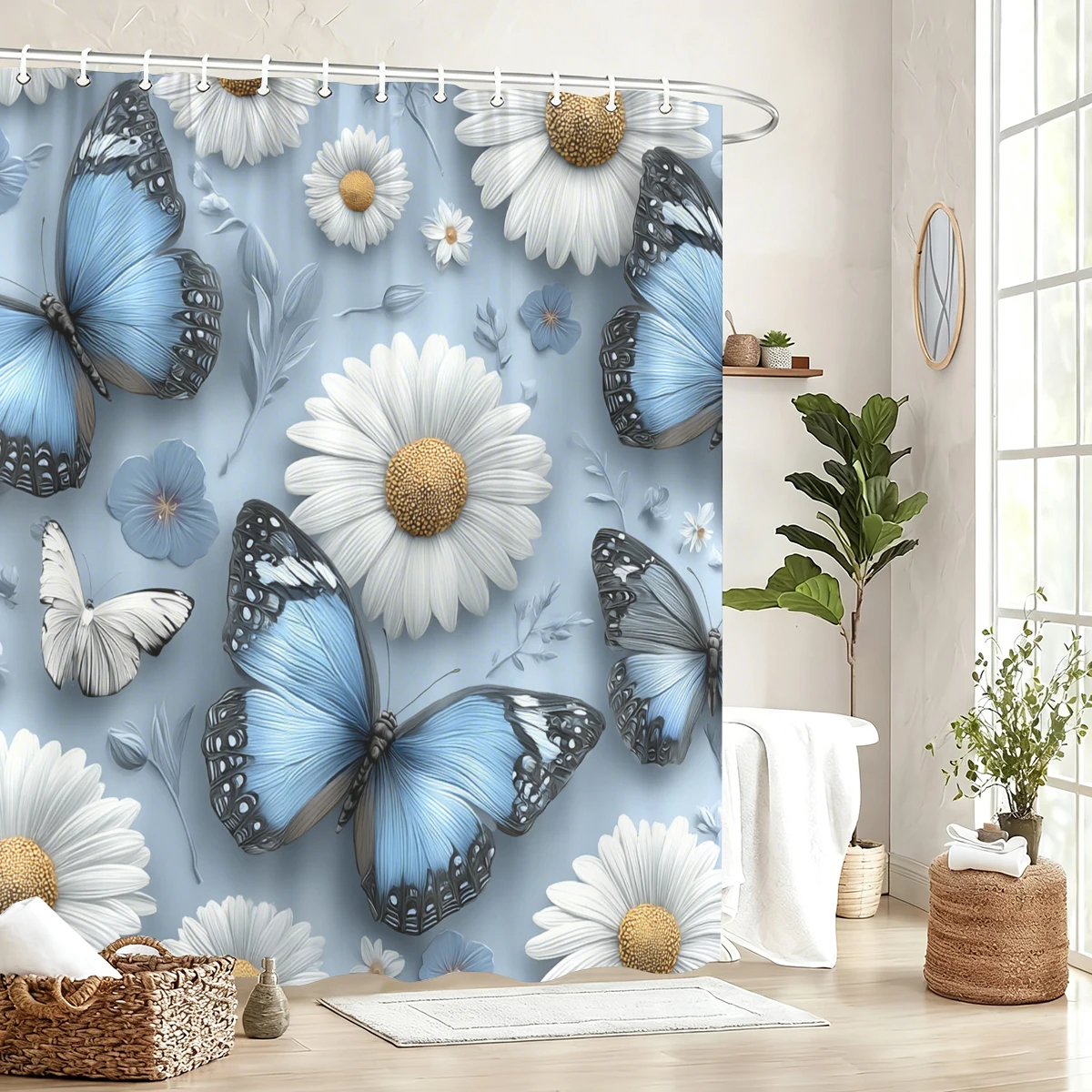 

Яркая тематическая полиэстеровая занавеска для душа - декоративная занавеска для ванной комнаты, стильная полиэстеровая занавеска для дома