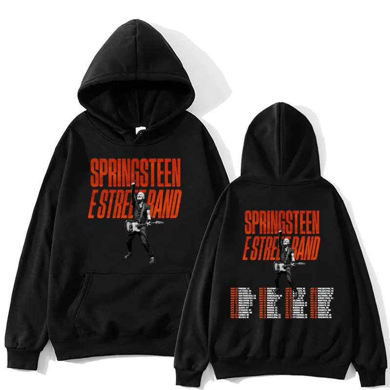 

Bruce Springsteen and E Street 2024 Tour Hoodie Men Women Fashion Retro Popular Sweatshirt Casual Loose Fleece Long Sleeve Gifts