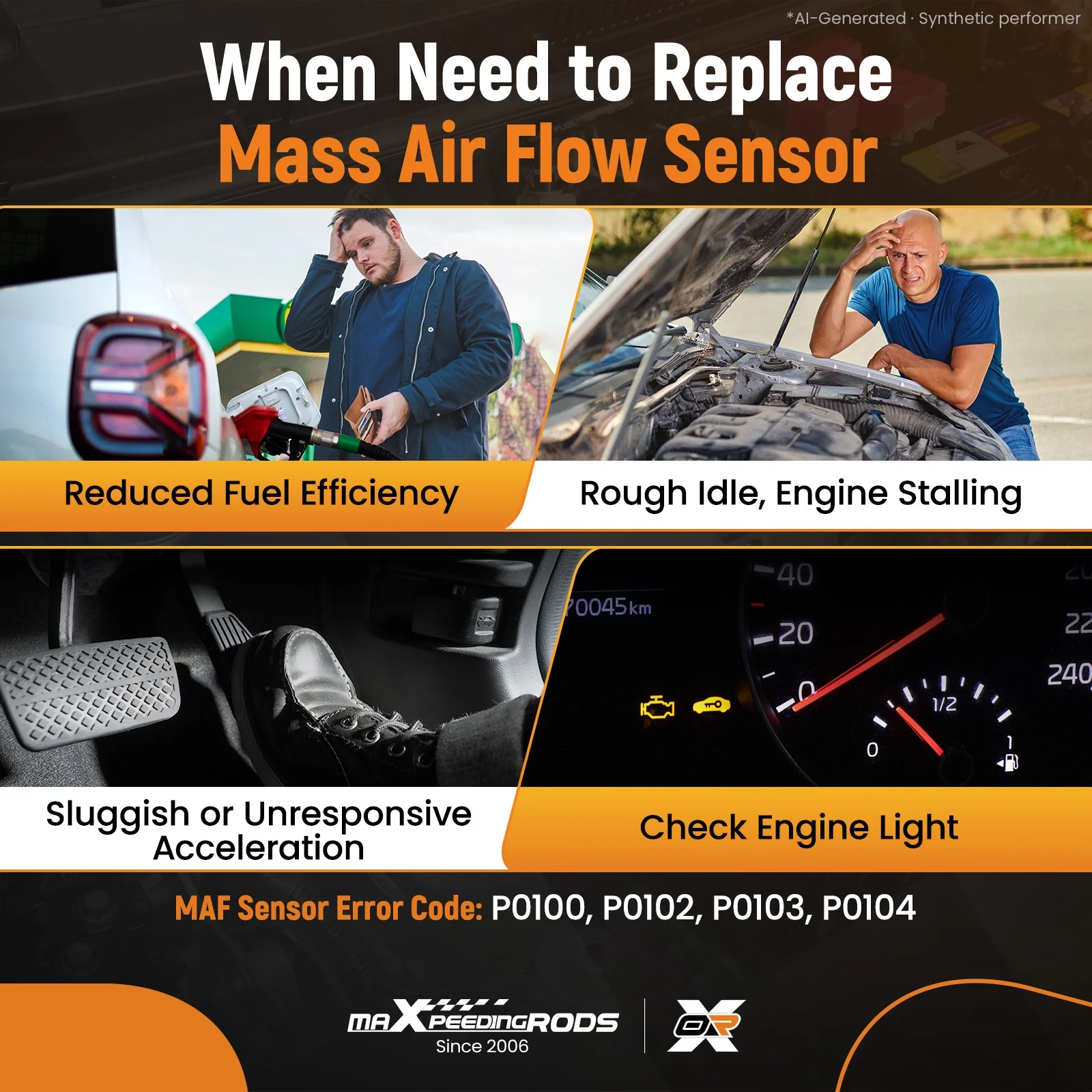 Mass Airflow Sensor Meter MAF for Cadillac CTS SRX STS  3.0L 3.6L 09-11 21994504