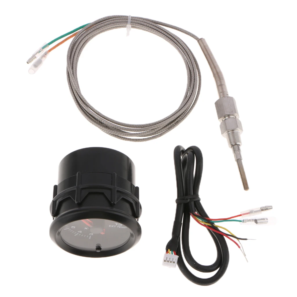 

2" 52mm 7 Color LED Car Truck Exhaust Gas Temperature EGT Gauge With Sensor