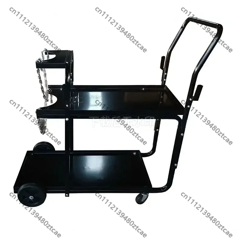 Heavy Duty MIG Welding Machine Trolley, Portable Welder Storage Cart Gas Bottle Rack Workshop Moving Welding Equipment Stand