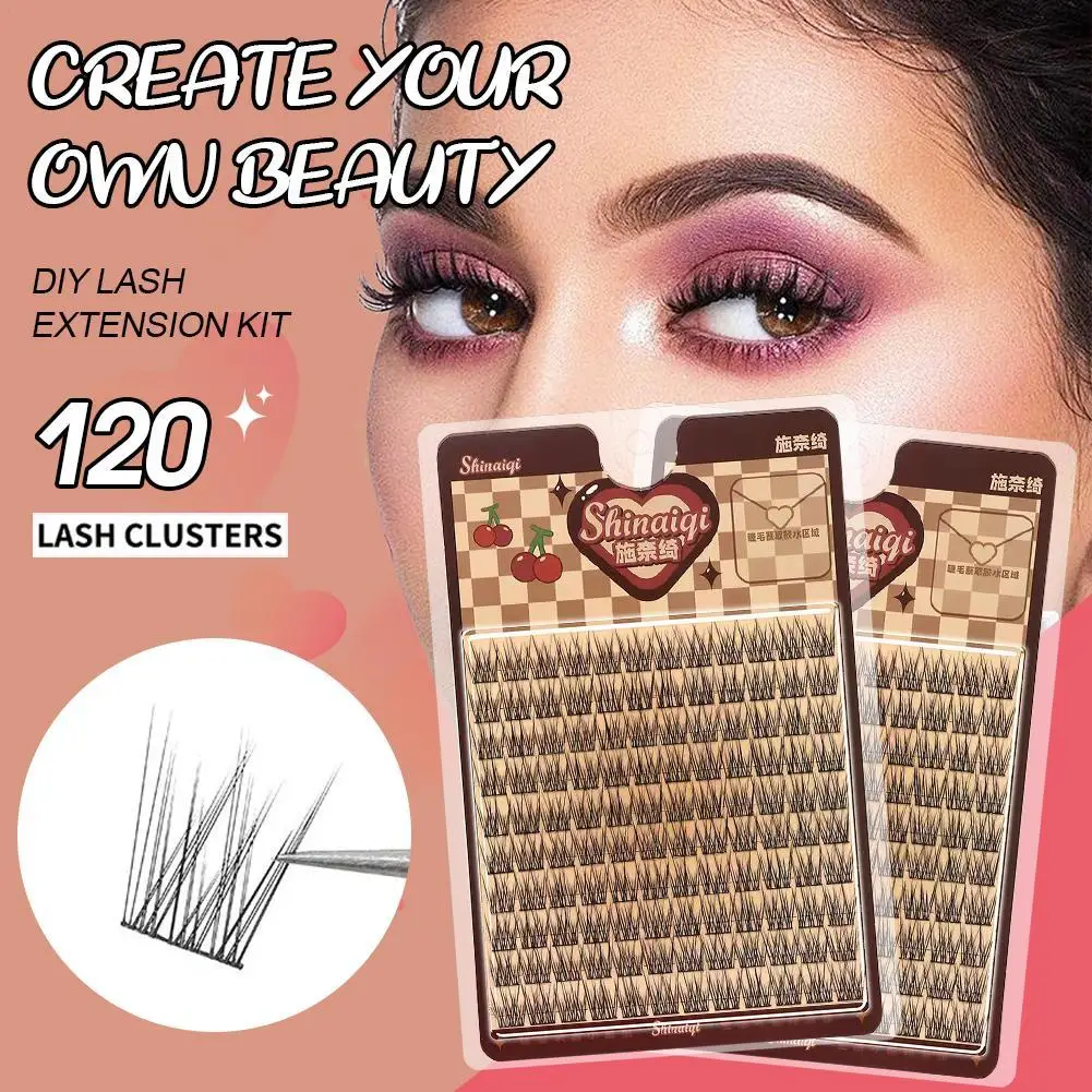 10列ナチュラルまつげクラスターDIYマンガまつげ透明テリアストランドまつげソフトつけまつげまつげデイリーメイク