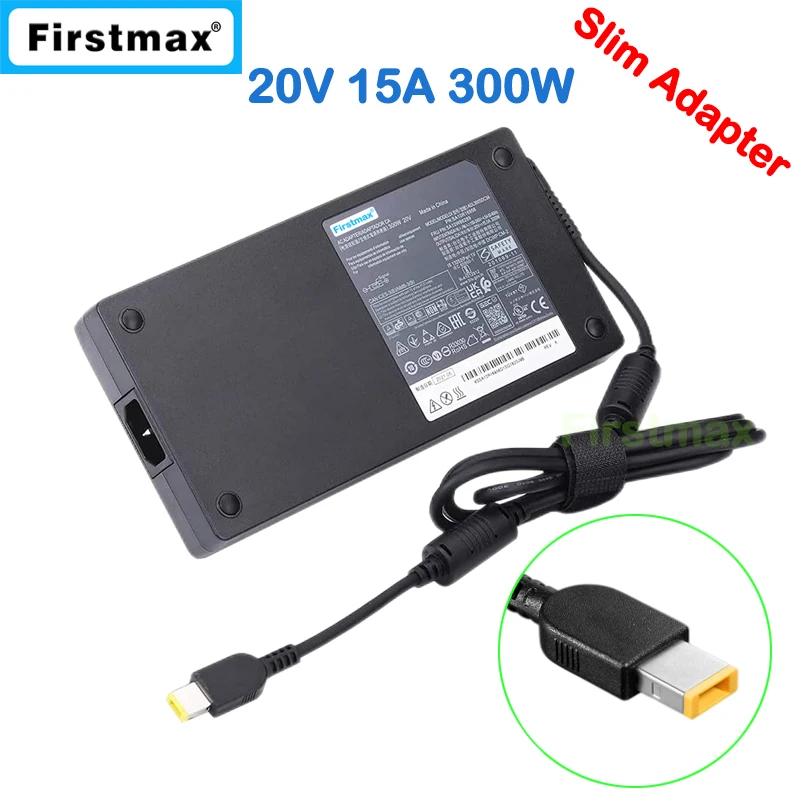 

Genuine for Lenovo Laptop Charger 20V 15A 300W ADL300SDC3A Legion R9000K R9000P Y9000K Y9000P Y9000X SA10R16956 AC Adapter