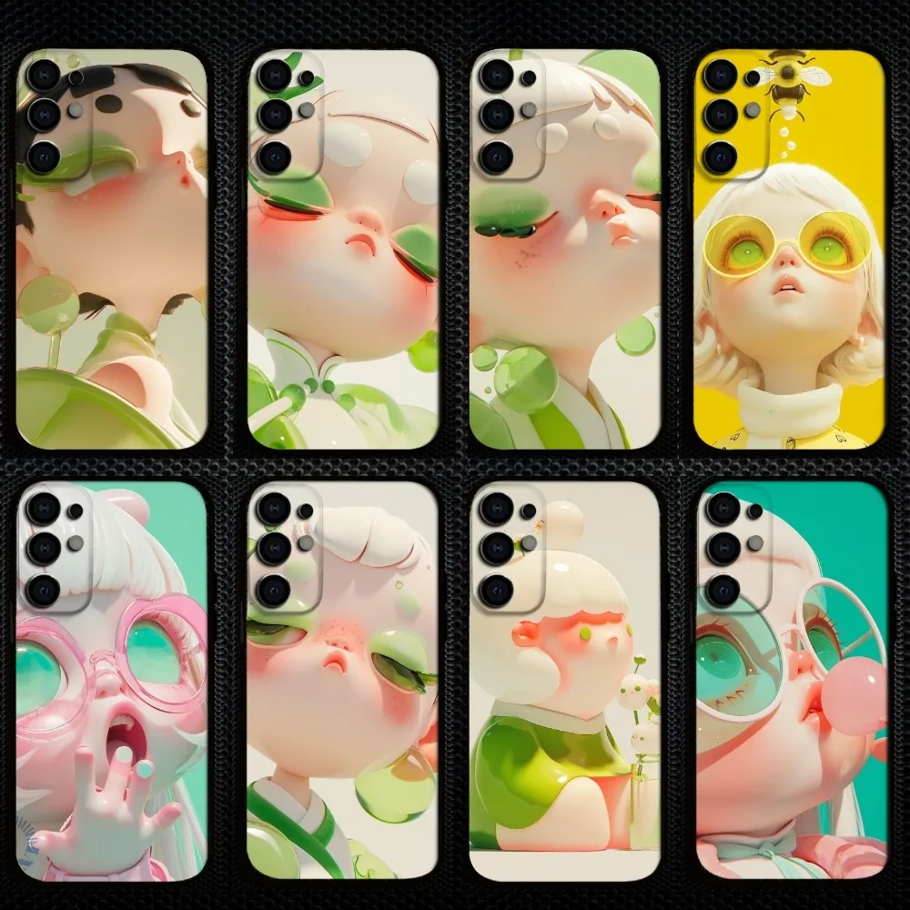 

watermelon cartoon Phone Case For Samsung S25/S24/S23/S22/S21/S20/Plus,Fe,Lite/Others Black Cover