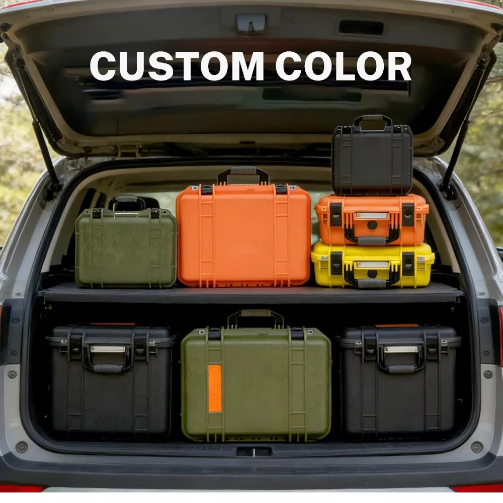 Hard Plastic Waterproof Tool Equipment Storage Customized Foam Protective Case Hard Case with Wheels