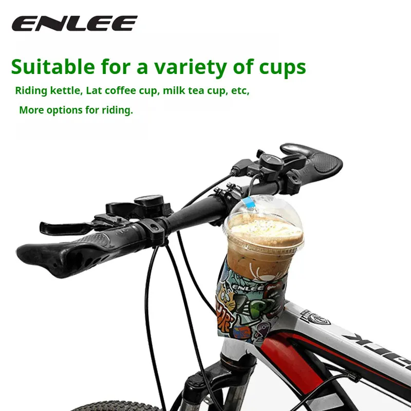 ENLEE Colorful Portable Mountain Bike Folding Bicycle Kettle Cartoon Pattern Bottle Holder Bottle Cage Folding Cup Holder