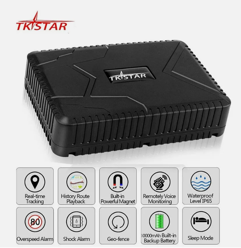 GPS Tracker Car Locator Vehicle TKSTAR TK915 10000mA Magnet Waterproof Free APP