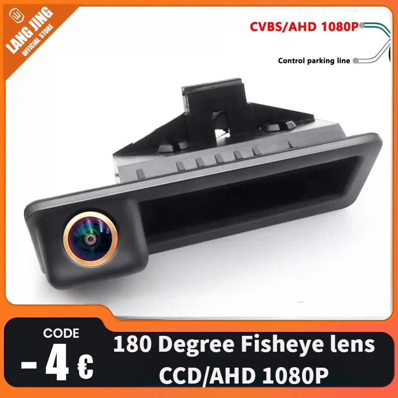 

Rear View Camera For BMW X1 X3 E39 E53 E82 E88 E84 E90 E91 E92 E93 E60 E61 E70 E71 E72 Backup Reverse AHD 2K Fisheye Lens Camera