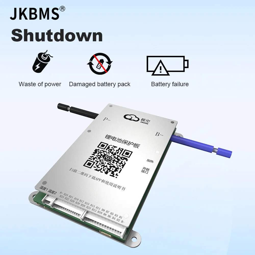 JKBMS  0.6A Active Balance 60A Smart BMS 8S 9S 10S 11S 12S 13S 14S 15S 16S 17S 20S 24S 18650 Battery Lifepo4 Battery