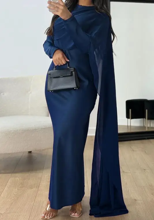 

2025 autumn and winter elegant style, high-end feeling, long sleeved, hip hugging skirt dress, women's clothing