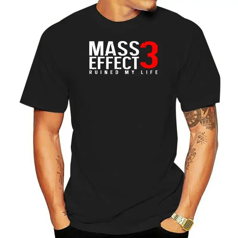 Garrus Vakarian Mass Effect Ruined My Life 3 T-Shirts Loose Customized Top Quality Men Tshirt Trendy Size S-3xl Fashion