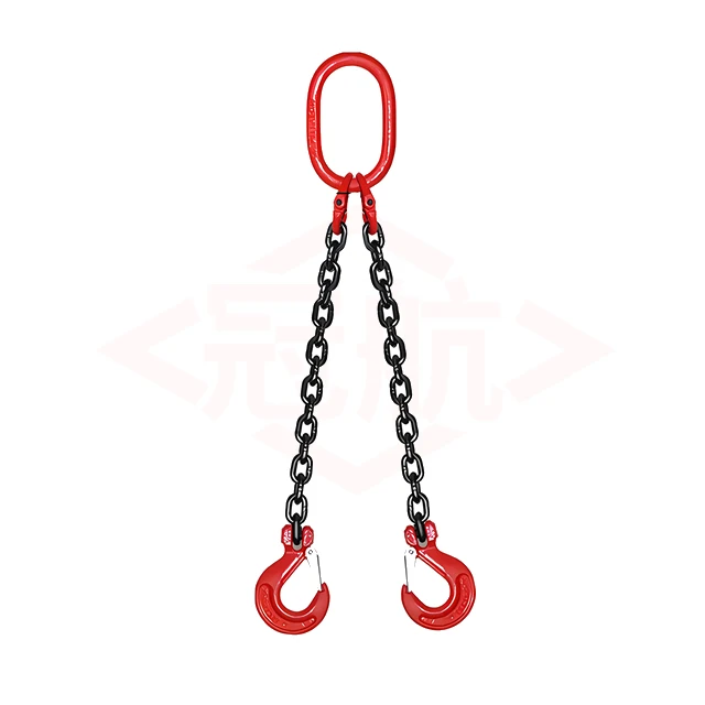 

8 Ton Lifting Chain Sling / 16 Mm Diameter Grade 80 Hoisting Chain Sling 2 Leg Rigging Lifting