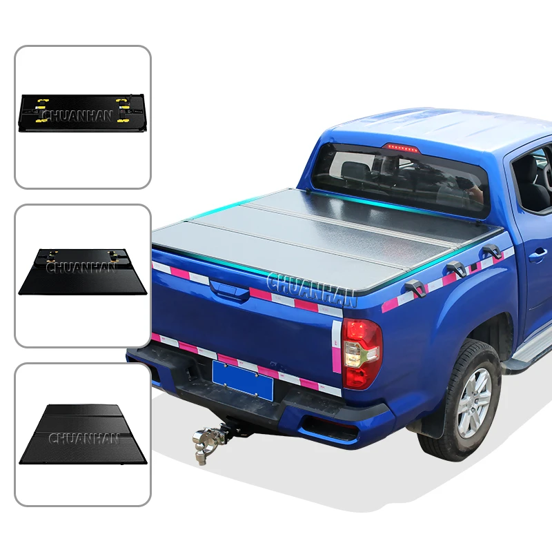 

Factory Aluminum Hard Folding covers tri-fold tonneau cover For 2015-2019 F150 6.5ft