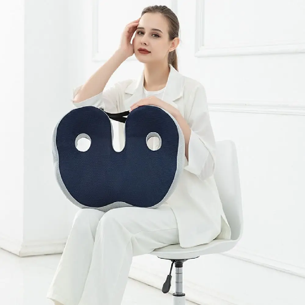 

Эргономичная подушка сиденья от геморроя, медленный отскок, расслабляющая подушка сиденья с облегчением костей, регулируемая удобная подушка для автомобильного сиденья