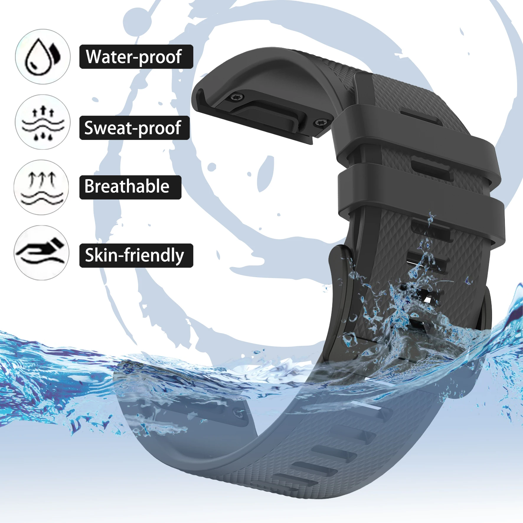 Tali Jam Tangan QuickFit 22mm  - Silicone Watch Band 22Mm ulasan dan harga