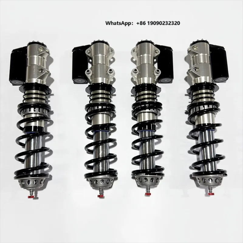 Racing Coilover Shock Absorber Integrated Remote Reservoir Black Finish Front & Rear LYQ