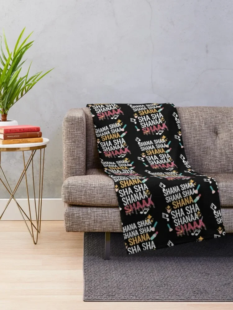 Bailey Sarian Merch Shana Sha Shana Sha- Bailey Sarian Theme Song Design Throw Blanket Loose Moving Blankets